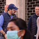 Matteo Salvini e Francesca Verdini passeggiano in centro a Roma (Fotoservizio di Francesco Toiati)