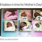 Gravidanza record, mamma partorisce 6 gemelli: probabilità di un caso su 4,7 miliardi