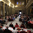 Natale, in 300 al pranzo della Comunità di Sant'Egidio a Santa Maria in Trastevere