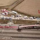 Incidente ferroviario a Lodi, le immagini aeree del convoglio deragliato