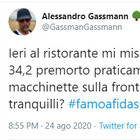 Alessandro Gassmann: «Al ristorante con 34,2 di febbre, ma 'ste macchinette funzionano, sì?»