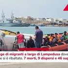 Migranti, strage al largo di Lampedusa: 7 morti e 9 dispersi