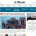 Notre-Dame, le prima pagine dei giornali internazionali