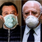 De Luca: «Milano non si ferma? Poi conta i morti». Salvini e Meloni: «Disgustoso»