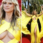 Heidi Klum super sexy a Cannes: fisico da urlo a 50 anni, l'incidente hot