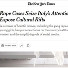 NY Times attacca l'Italia: «Gli stupri di Caivano e di Palermo evidenziano fratture culturali». Poi la stoccata a Giambruno