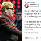 Elton John lascia Twitter e punta il dito contro Elon Musk: «Disinformazione senza controllo»