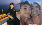 Giorgia Soleri, total black in vacanza con Damiano David: scollatura sul seno e rossetto rosso. FOTO