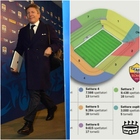 immagine Stadio Roma, Simonelli: «Nel 2028 i giallorossi giocheranno nel nuovo impianto». L'annuncio del presidente della Lega Serie A
