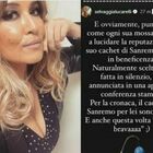 Selvaggia Lucarelli critica Chiara Ferragni: «Cachet di Sanremo in beneficenza? Mossa per ripulire la sua reputazione»