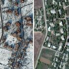 Le foto satellitari mostrano la città rasa al suolo