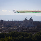 2 Giugno, lo spettacolo delle Frecce Tricolore viste dal Gianicolo