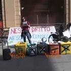 I Riders protestano a Bologna, Boldrini a confronto con i lavoratori