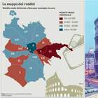 Roma, la mappa dei redditi