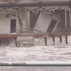 Mareggiata a Ostia: raffiche di vento fino a 98 chilometri all'ora Video