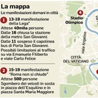 Roma, Lega in piazza a San Giovanni: oggi manifestazioni, strade chiuse e bus deviati