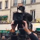 Castaner, Ministro Interno Francia, visita Notre Dame dopo l'incendio, giornalisti restano fuori