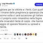 Dramma di Genova, il deputato del Pd Luigi Marattin perde la testa su twitter e insulta gli avversari politici