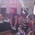 • L'esultanza dei tifosi in piazza San Carlo a Torino -Guarda