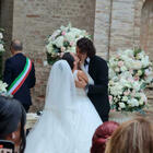 Gimbo Tamberi a nozze con la sua Chiara Bontempi: «Ci sentiamo fortunati». Le immagini della festa