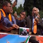 Gilet arancioni in piazza del Popolo senza mascherina, Pappalardo: «Salvini mi ha rubato l'intervista»