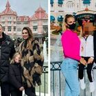 Ilary Blasi e Bastian Muller, il ritratto di famiglia a Disneyland Paris. I fan notano la somiglianza: «Uguale a quello con Francesco Totti»