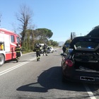 Moto contro auto a Rieti: morto un romano di 50 anni, chiusa la Salaria