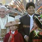 Il pontefice in Bolivia: Â«Il benessere materiale Ã¨ nulla senza DioÂ»