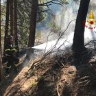 Vasto incendio distrugge pascolo e lambisce il bosco: ore di paura in Altopiano