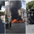 Roma, esplode bus della linea 671: panico sull'Appia, l'autista ha provato a spegnere le fiamme