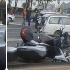 Roma, maxi incidente tra via Tuscolana e Palmiro Togliatti: pullman si schianta con quattro auto e due scooter