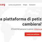 La petizione in Italia