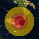 Terremoto a Catania, scossa di magnitudo 3.3