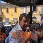 Matteo Salvini a Codogno: «Qui per rendere omaggio alle vittime di Covid»