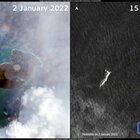 Tonga sotto la cenere dopo l'eruzione: il paesaggio lunare visto dal satellite