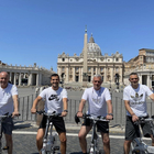 Mourinho alla scoperta di Roma in bici