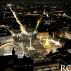 Ecco piazza del Popolo, a Roma illuminata dall'albero di Natale