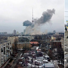 Ucraina, la diretta. 64 km di mezzi militari russi verso Kiev: sirene nella notte, case in fiamme