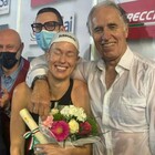Il giorno dell'addio di Federica Pellegrini: Malagò si tuffa in piscina con lei a Riccione