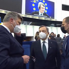 Draghi al Parlamento europeo per cerimonia di commemorazione per David Sassoli
