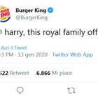 Harry e Meghan, Burger King gli offre un lavoro (part-time). E l'annuncio diventa virale