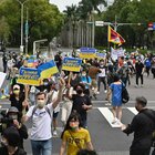 Taiwan, manifestazioni contro la guerra in Ucraina