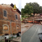 Maltempo a Roma, crollato il tetto di un'azienda agricola