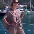 Michelle Hunziker, giornata in barca con i consuoceri: «Panini e buonumore»