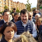 Ostia, la visita a sorpresa di Matteo Salvini