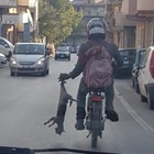 Trascina un gatto in motocicletta, scena horror in strada a Reggio Calabria
