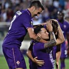 Fiorentina-Qarabag 5-1: viola a valanga. Zarate, doppietta e lacrime per la moglie