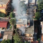 Esplosione palazzina a Roma, le immagini dall'alto