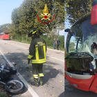 Scontro tra moto a autobus nel Padovano: centauro muore sul colpo