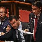 Giuseppe Conte riferisce in Senato, le foto